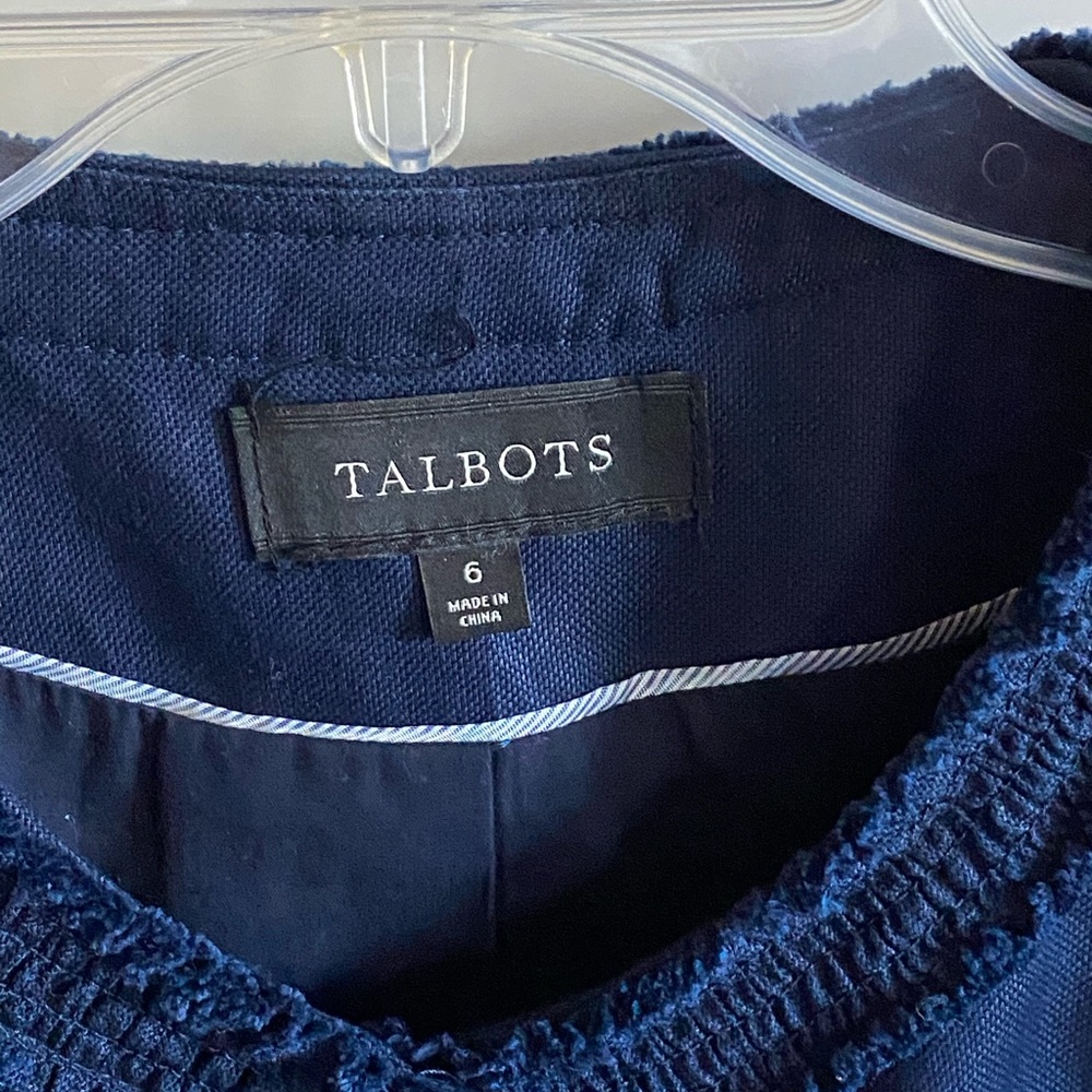 Talbots linen cotton blazer - Picture 2 of 5